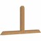 Ekena Millwork Portland Timber Gable Bracket, Western Red Cedar, 60"W x 30"H x 3 1/2"D x 3 1/2"F, 12/12 Pitch GBW060X30X0404POR00SWR - alternate 3